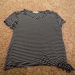 Black and white striped t-shirt